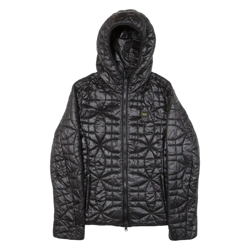 BLAUER Insulated Womens Puffer Jacket Black Hooded S