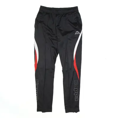 KAPPA Track Pants Black Straight Mens M W26 L28