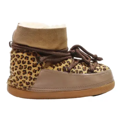 IKKII Snow Boots Beige Synthetic Womens UK 3.5