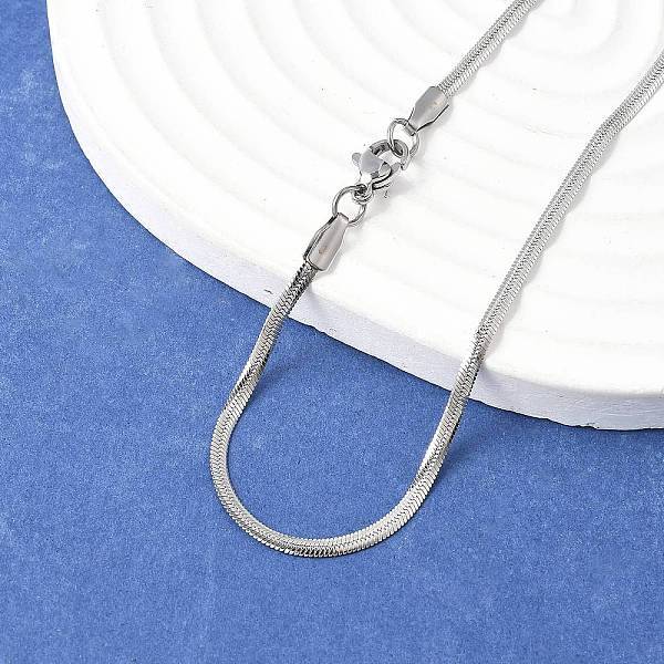 Non-Tarnish 304 Stainless Steel Snake Chain Necklaces