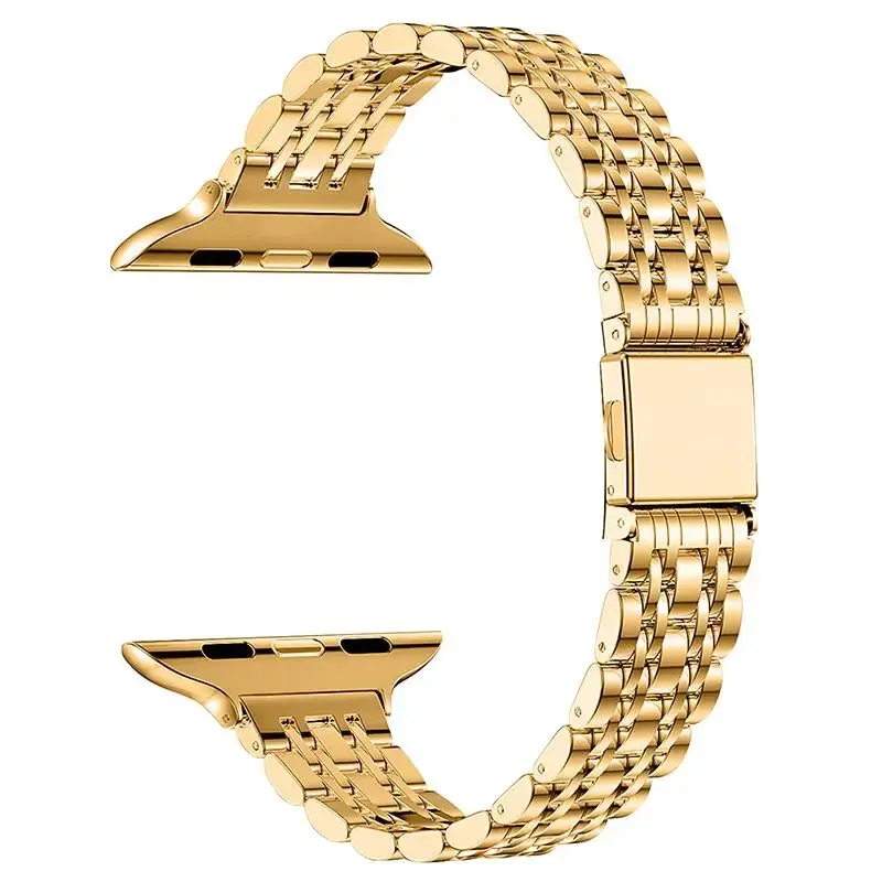 ,Stainless Steel Watch Band Compatible with Apple Watch (Band Only), Business Watch Band for Women, Fashion Wearable Accessor...
