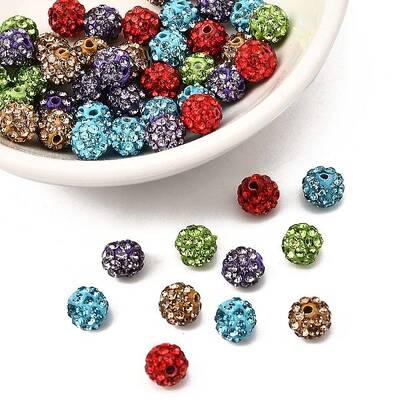 Pave Disco Ball Beads