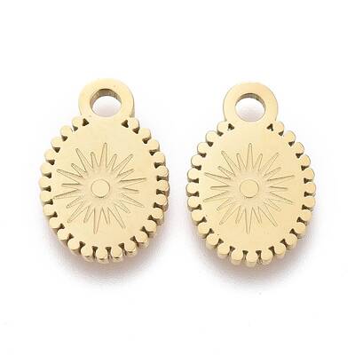 Ion Plating(IP) 304 Stainless Steel Charms
