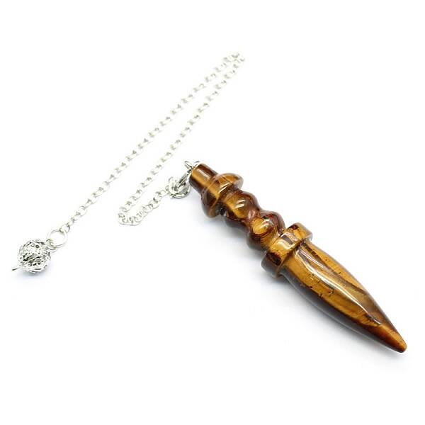 Natural Tiger Eye Dowsing Pendulum Big Pendants