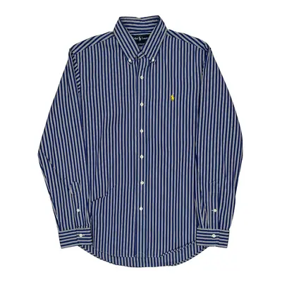 Ralph Lauren Striped Shirt - Medium Blue Cotton