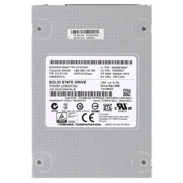 04X4475 Lenovo 256GB Multi-Level Cell SATA 6Gb/s 2.5-Inch Solid State Drive