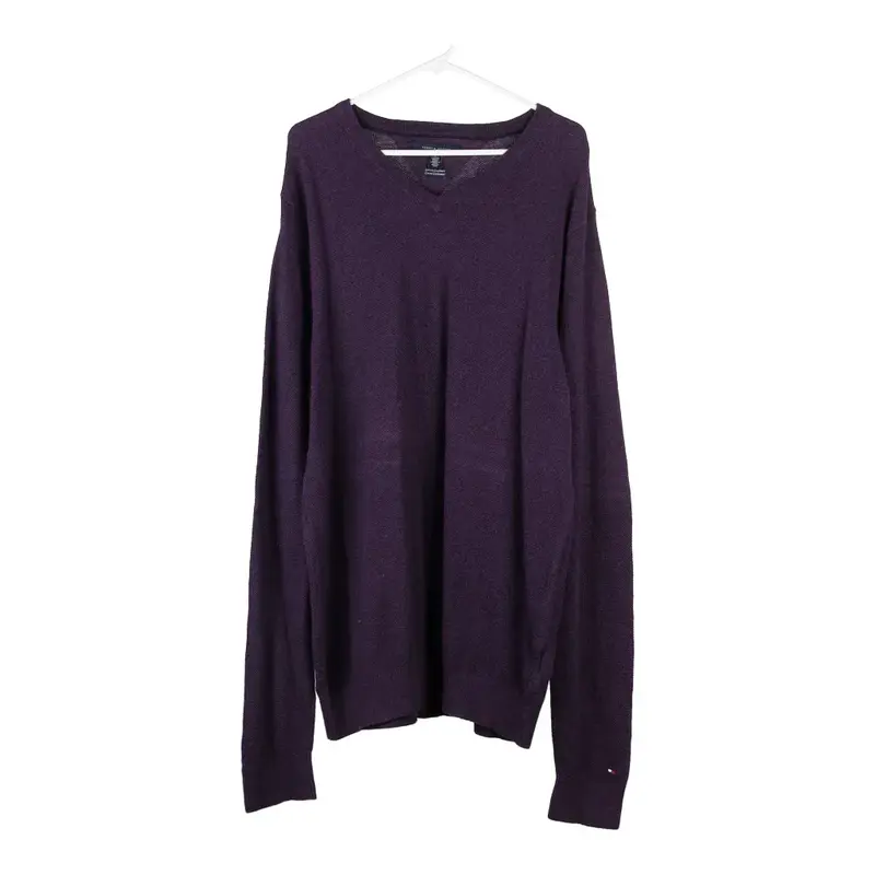 Tommy Hilfiger Jumper - XL Purple Cotton