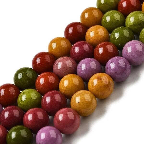 Dyed Natural Malaysia Jade Beads Strands