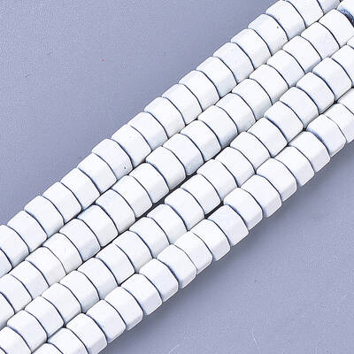 Spray Painted Non-magnetic Synthetic Hematite Beads Strands