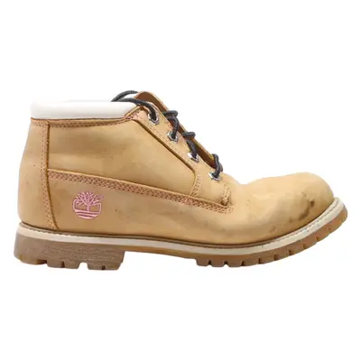 TIMBERLAND Chukka Boots Orange Leather Womens UK 6