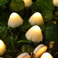 Mini Mushroom Solar Light, Cute Mushroom Shape Solar Light, Waterproof Outdoor Garden Solar Light, Landscape Stake Light For ...