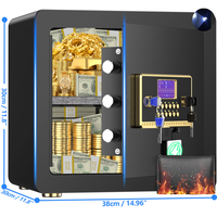 TNTANTS 2.5 Cuft Safe Box for Home Security, with Alarm System, Ajustable Shelf, Digital Keypad, for Cash Jewerly Valuables,C...