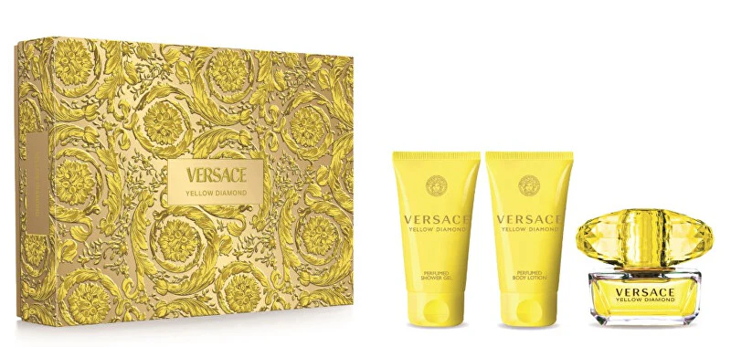 Versace Yellow Diamond - Edt 50 Ml + Lozione Corpo 50 Ml + Gel Doccia 50 Ml
