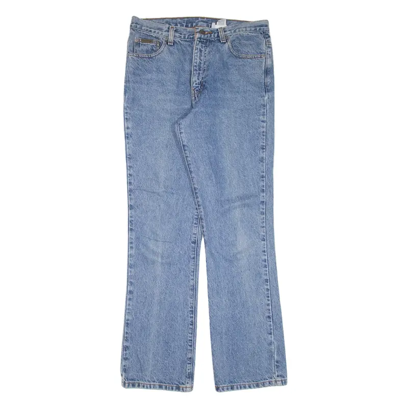 CALVIN KLEIN JEANS Womens Jeans Blue Slim Bootcut Stone Wash W30 L30