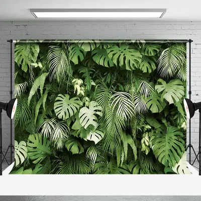 Monstera Summer Tropical Scenery Photography Backdrop - Aperturee