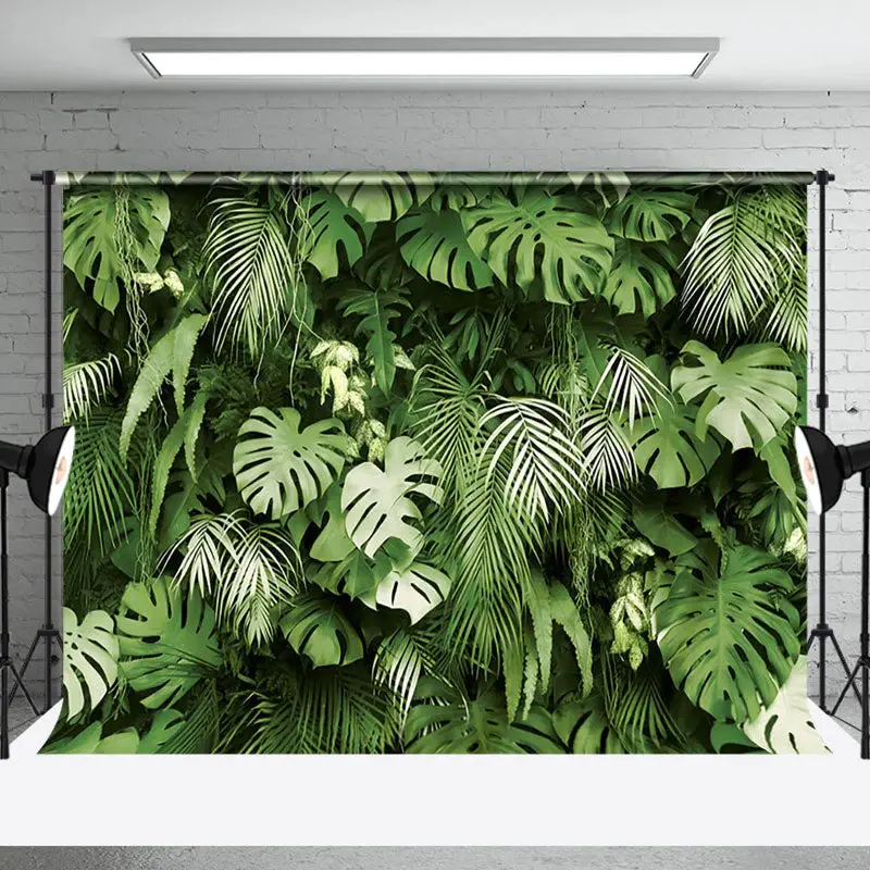 Monstera Summer Tropical Scenery Photography Backdrop - Aperturee