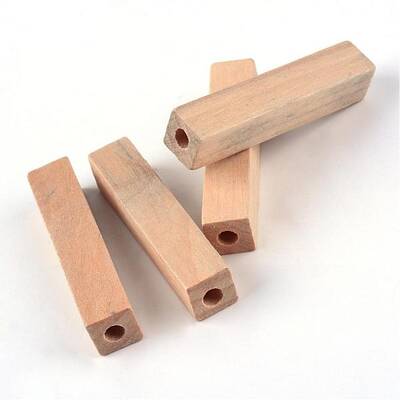 Unfinished Wood European Beads