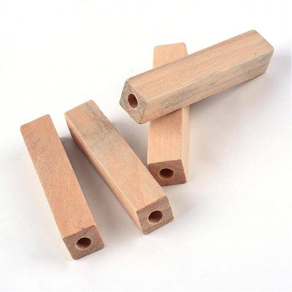 Unfinished Wood European Beads