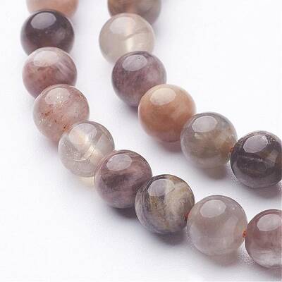 Natural Black Sunstone Bead Strands