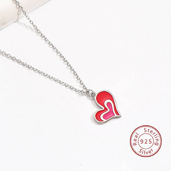 Anti-Tarnish Rhodium Plated 925 Sterling Silver Pendant Necklaces