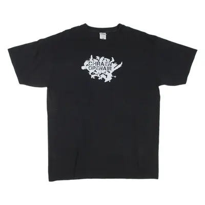 FRUIT OF THE LOOM Mens T-Shirt Black M