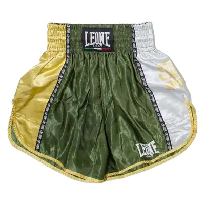 LEONE Boxing Mens Sports Shorts Green Colourblock XXS W20
