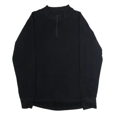CARHARTT Force Mens Sweatshirt Black 1/4 Zip L