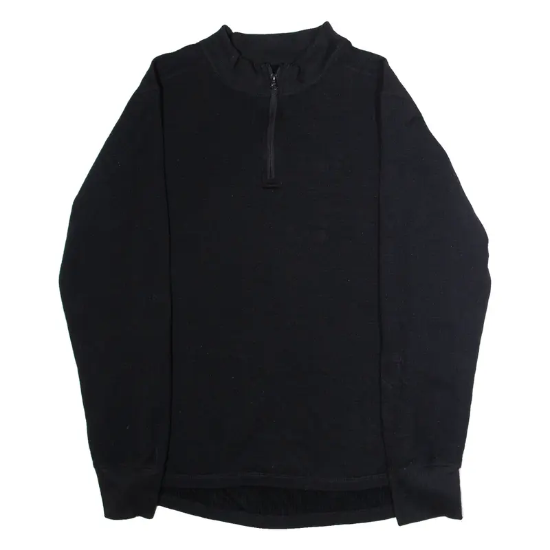 CARHARTT Force Mens Sweatshirt Black 1/4 Zip L