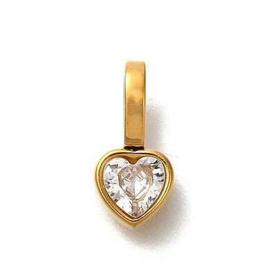 Ion Plating(IP) 304 Stainless Steel Rhinestone Pendants