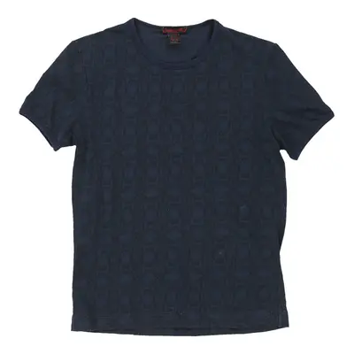 Roberto Cavalli T-Shirt - Large Navy Cotton Blend