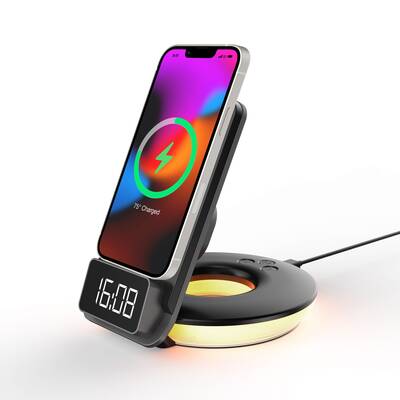 Rexing 3-in-1 Wireless Charging Station | Touch Control | Table Lamps for Home and Office | Desk Lamp with Cable | 15W Qi-cer...