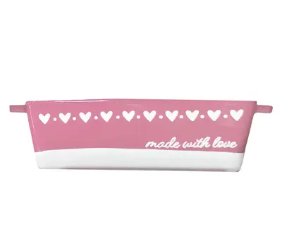 10 Strawberry Street Made With Love Baking Dish Loaf Pan