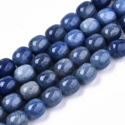 Dyed & Heated Natural Blue Aventurine Beads Strands