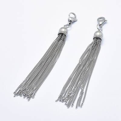 Tarnish Resistant 304 Stainless Steel Tassels Big Pendant Decorations