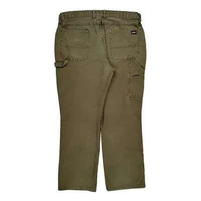 Dickies Trousers - 40W 31L Green Cotton