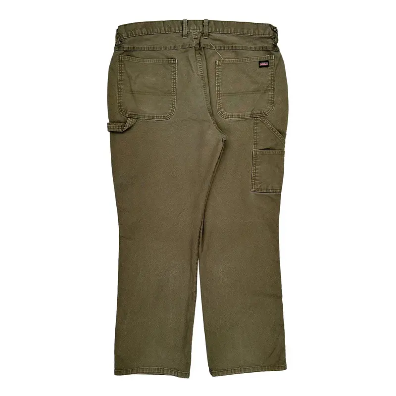 Dickies Trousers - 40W 31L Green Cotton