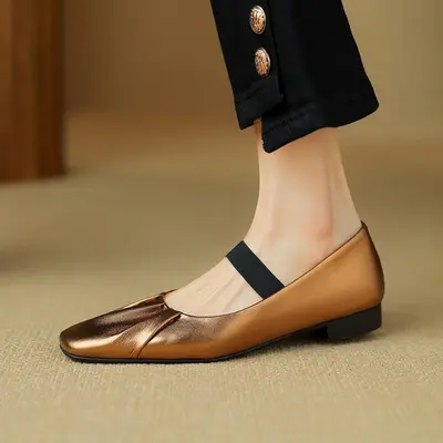 CHIKO Mya Square Toe Block Heels Mary Jane Flats