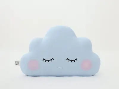 Light Blue Small Cloud Pillow