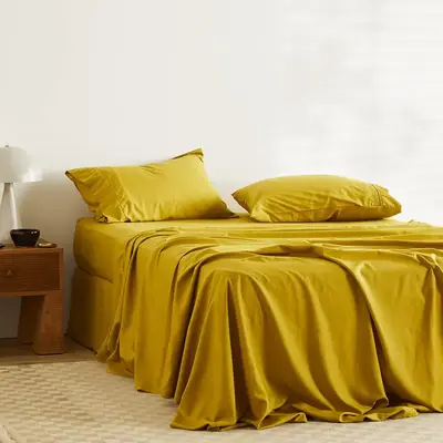CleanBamboo Hemp™ Linen+ Sheet Set | Core: Ink | Size: Cal King