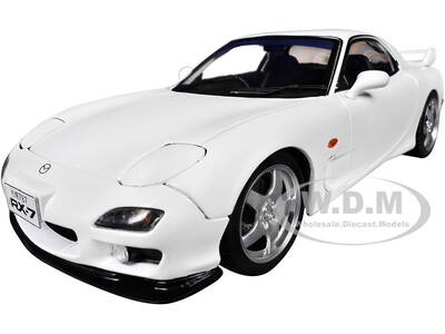 2001 Mazda RX7 Type RS (FD3S) RHD (Right Hand Drive) White 1/18 Diecast Model Car by Solido
