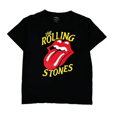 The Rolling Stones Band T-Shirt - Large Black Cotton
