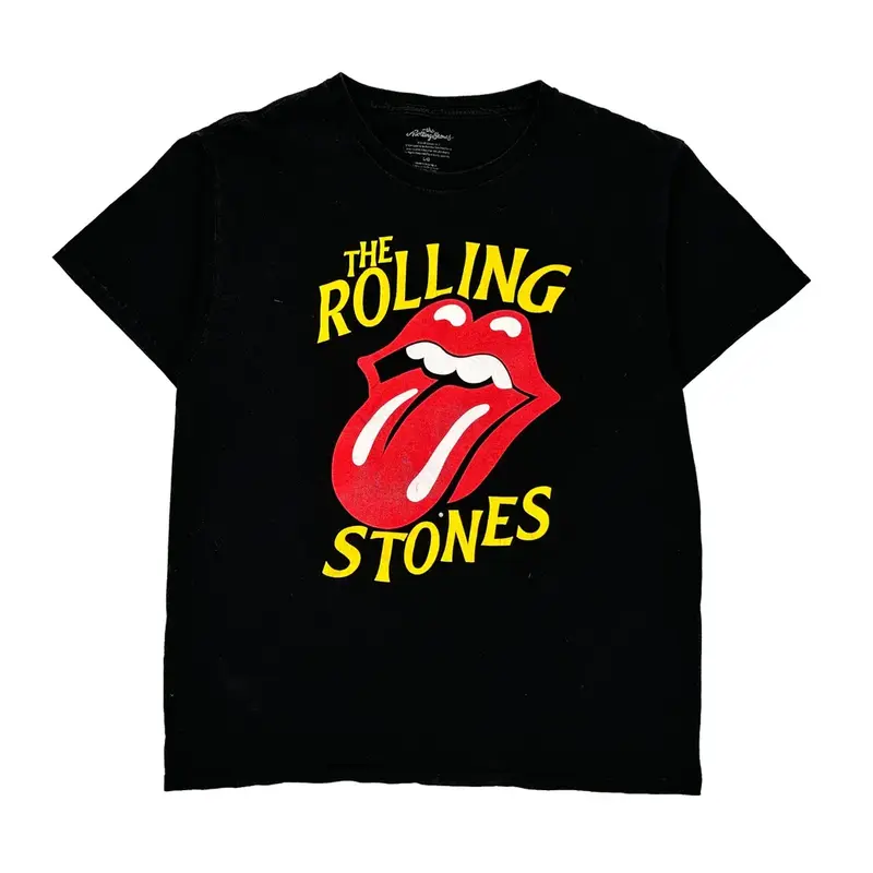 The Rolling Stones Band T-Shirt - Large Black Cotton