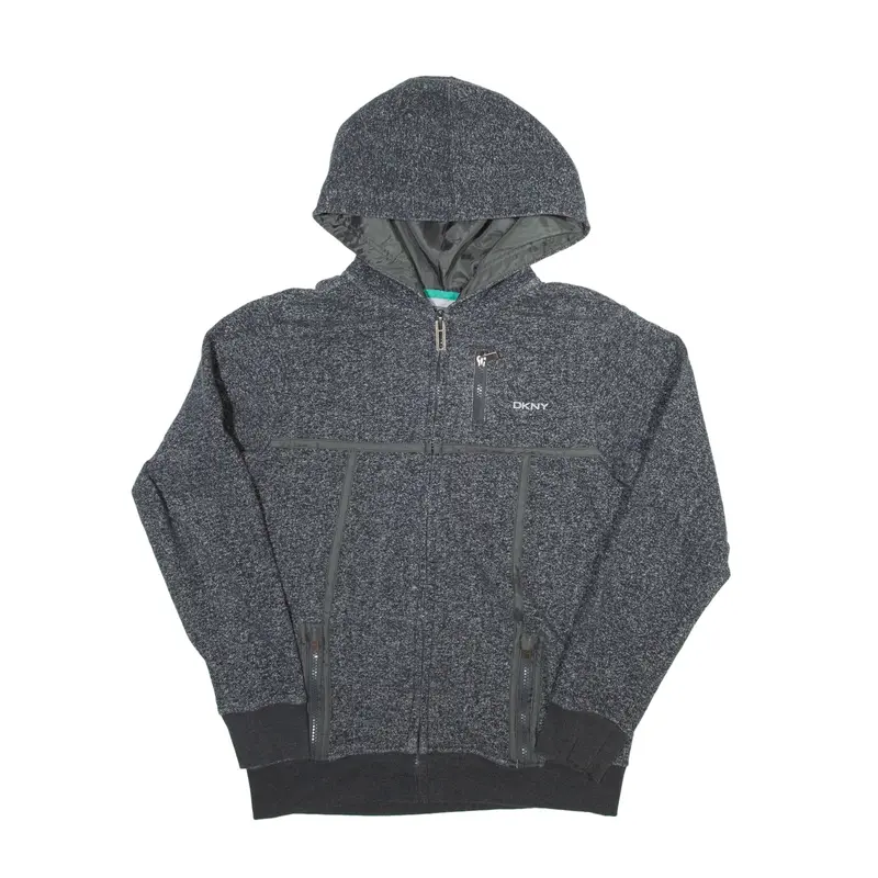 DKNY Hoodie Grey Full Zip Boys S