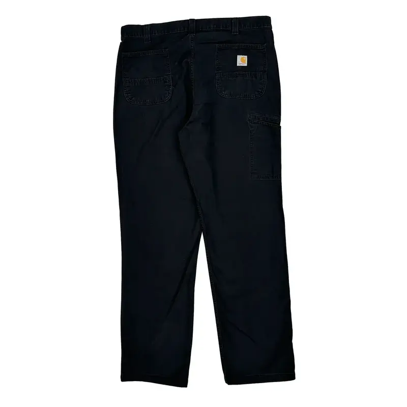 Carhartt Trousers - 39W 35L Black Cotton Blend
