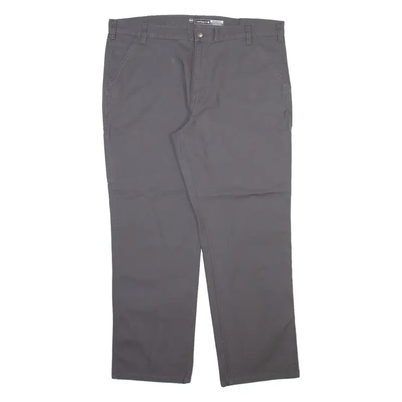 CARHARTT Carpenter Workwear Mens Trousers Grey Relaxed Straight W42 L32