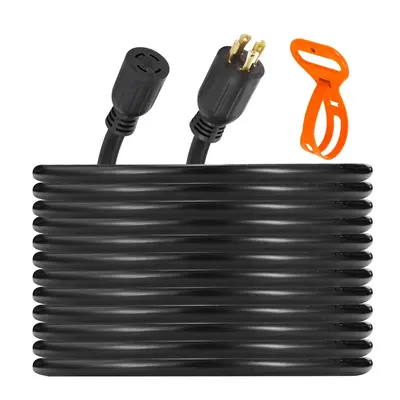 Garvee 30 Amp Generator Extension Cord 25FT Heavy Duty 10AWG/4C Secure Twist Lock Durable PVC Jacket ETL Listed Camping & Out...