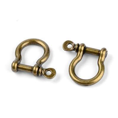 Alloy D-Ring Anchor Shackle Clasps