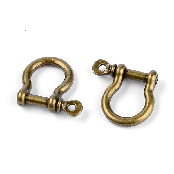 Alloy D-Ring Anchor Shackle Clasps