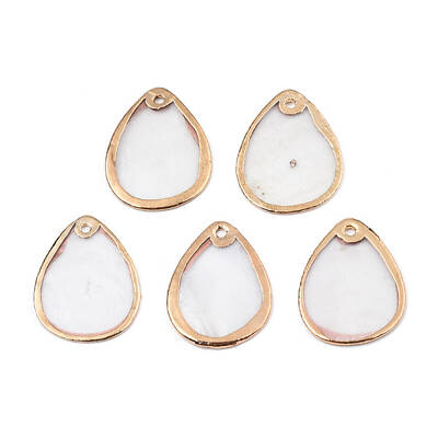 Natural Capiz Shell Pendants