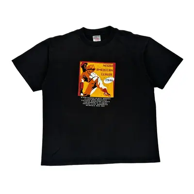 Negro American League Oneita Graphic T-Shirt - XL Black Cotton